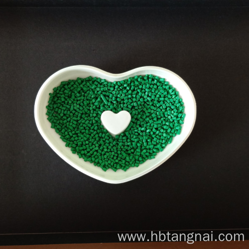 Plastic PP PE Granulates green color masterbatch